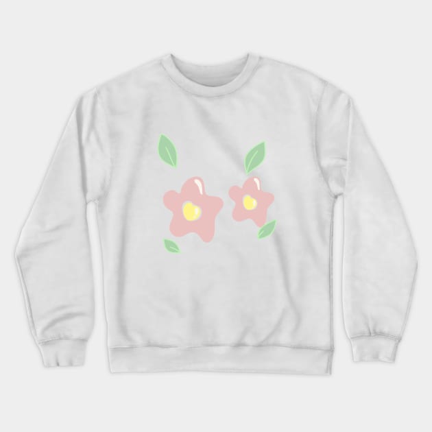 pink flowers Crewneck Sweatshirt by Bmild